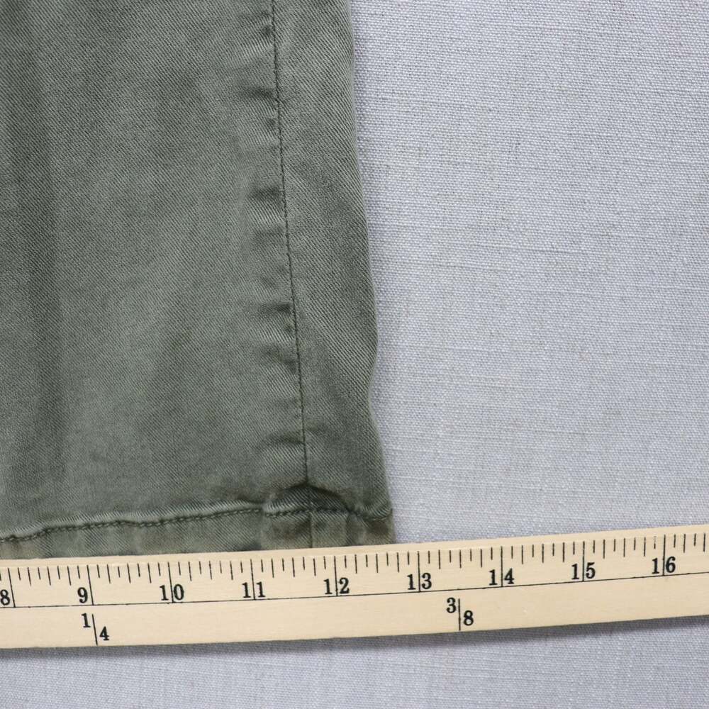 Paige Harper High Rise Paperbag Belted Wide Leg Pants Ivy Green Lyocell Size 31 - Picture 12 of 15